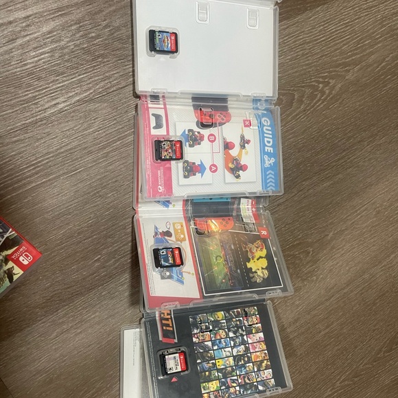 Nintendo Switch Game Set with Red and Blue Covers